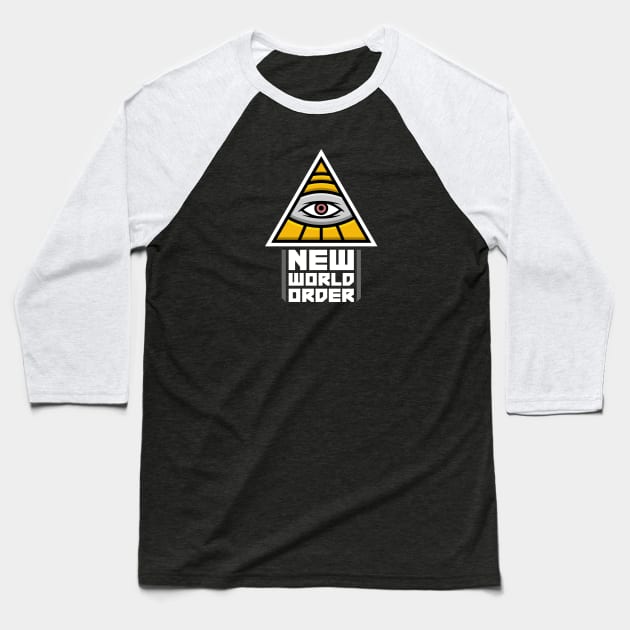 New World Order Illuminati Shirt Baseball T-Shirt by UnluckyDevil